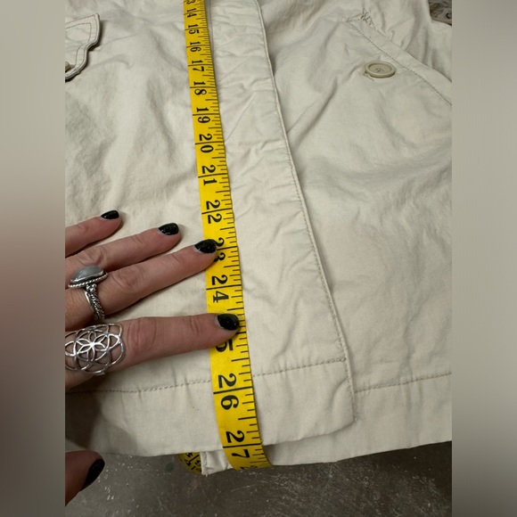 Vintage Y2K Gap Beige Trench Coat Size: Small - Picture 4 of 6